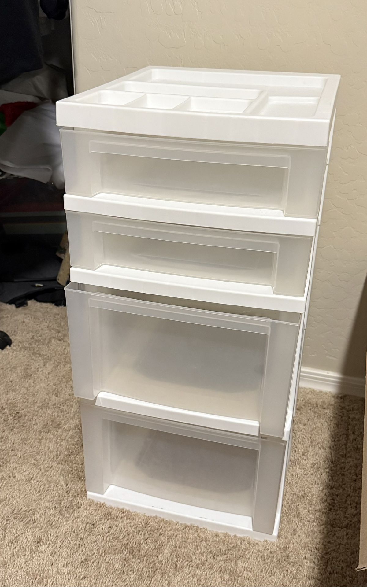 4 Drawer Plastic Storage