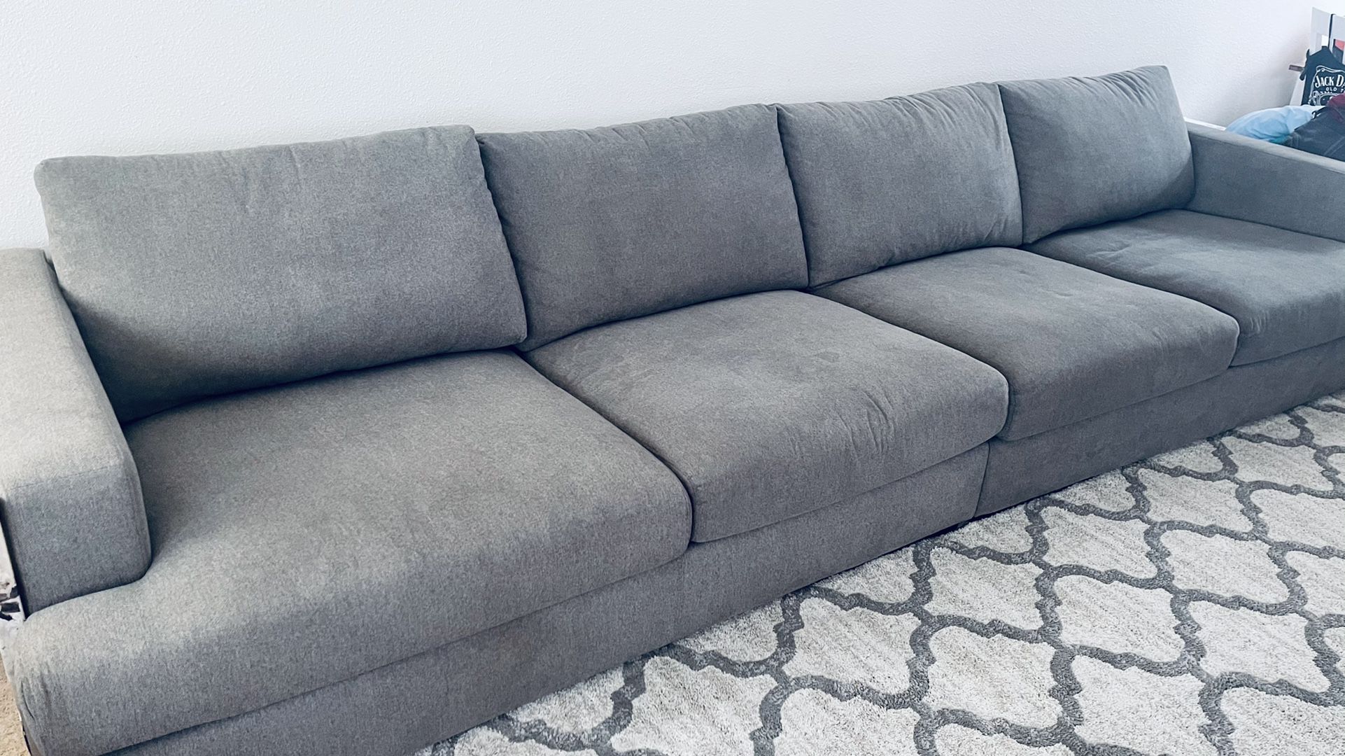 Large Grey Modular  Couch 6 Months Old