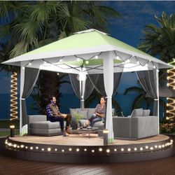 Pop-Up Canopy Tent With Mosquito Screen