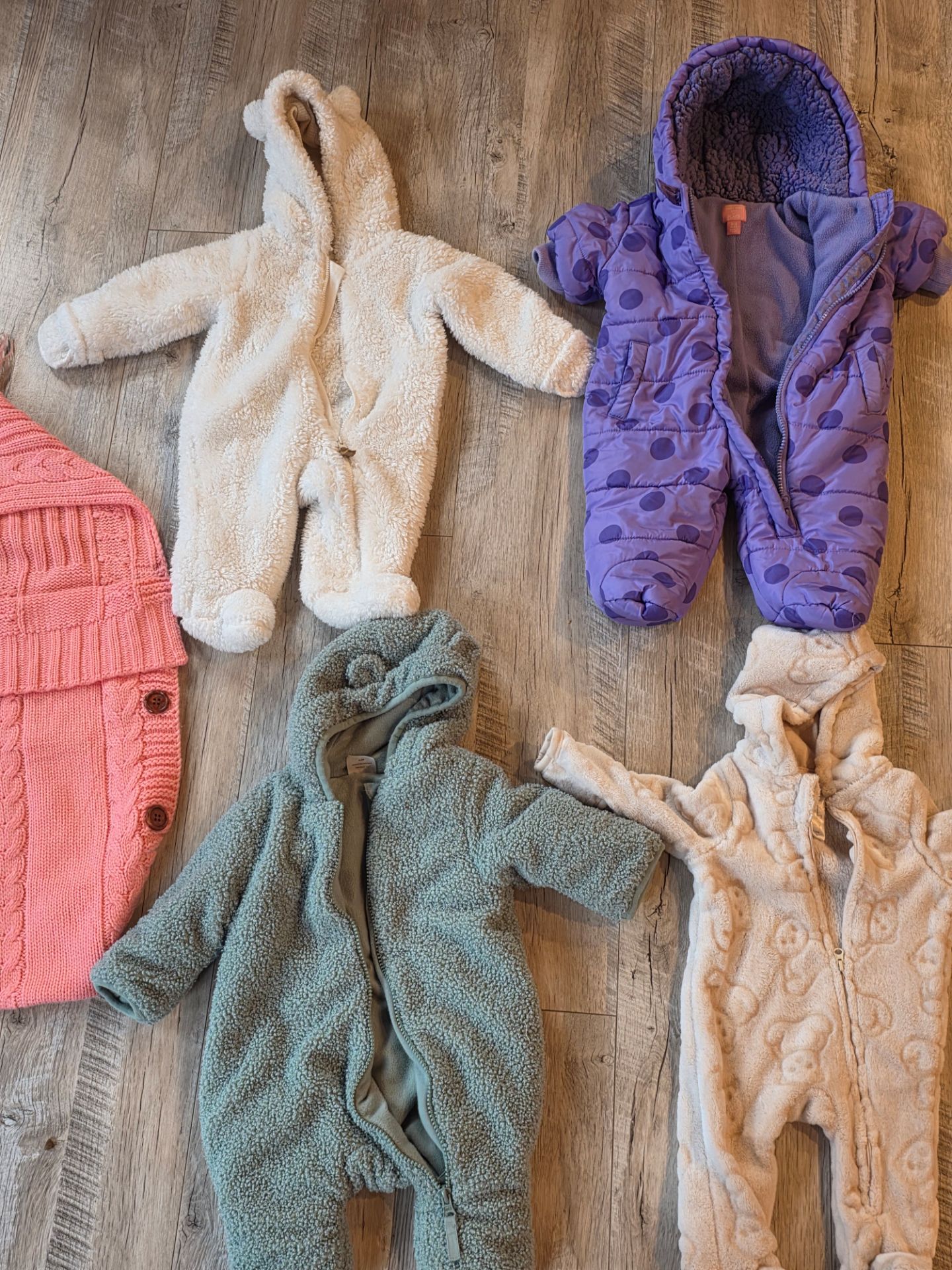Baby new born 0 3 months snow suit onesie jacket winter