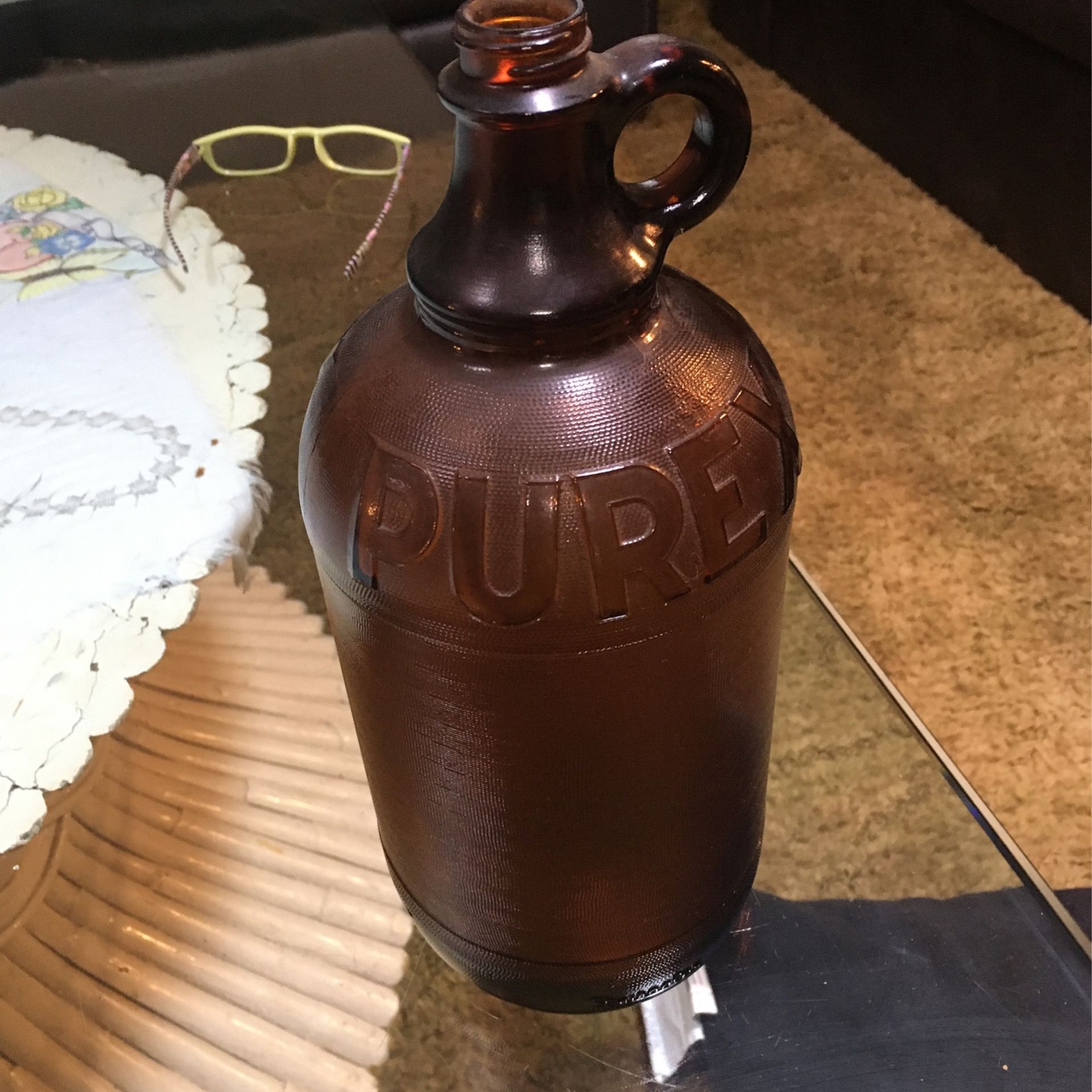 Antique glass  Purex  Bottle 