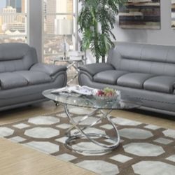New Gray Sofa And Loveseat 