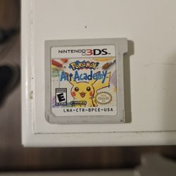 2014 Nintendo 3DS Pokémon Art Academy Cartidge
