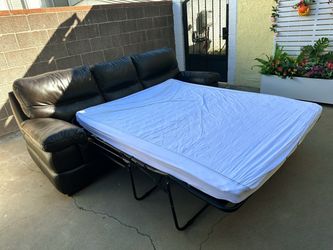 Leather sofa bed material