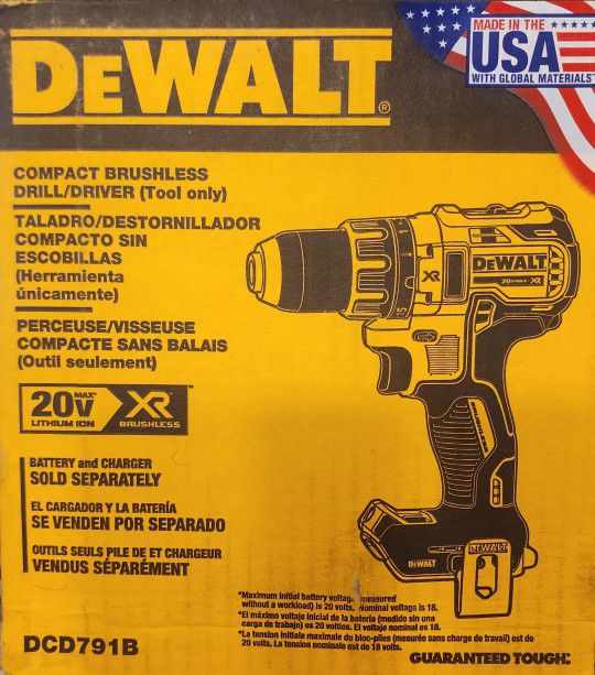 DeWalt Drill 20 Volt XR Compact DD DCD791B BRAND NEW (OBO)