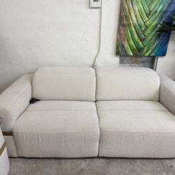 Nierling Fabric Power Motion Sofa w/ Power Headrest