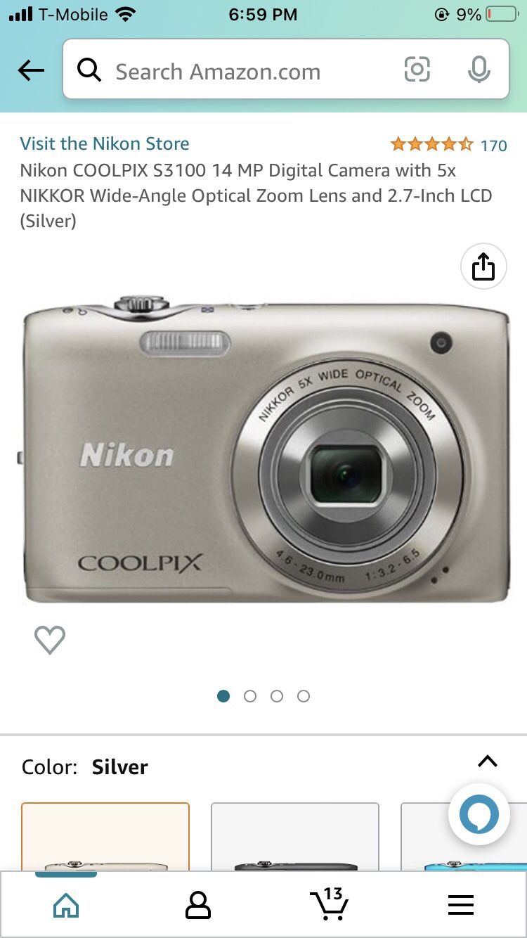 Nikon Coolpix S3100 Digital Camera
