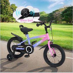 Bike for Boys Girls 12 Inch Kid Bike with Removable Training Wheels J-34