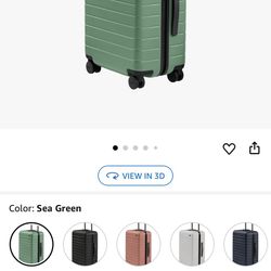 Sea green away carrry on suitcase brand new