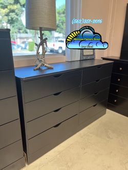 Black Kathy eight drawer dresser new cajonera Comoda nueva