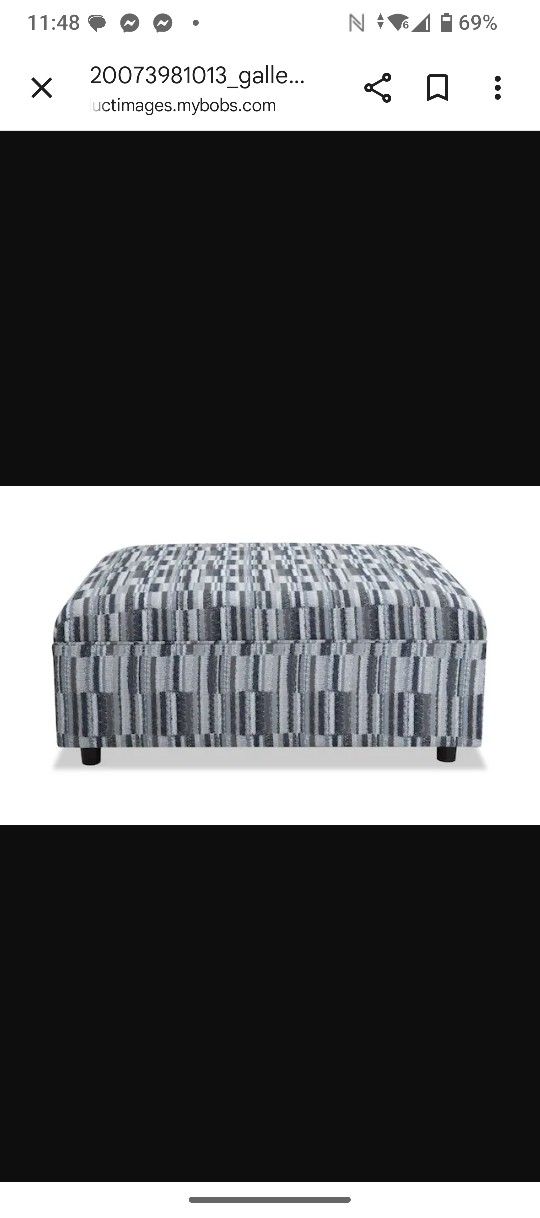 Giant Ottoman 38"x38" from Bob's Furniture 