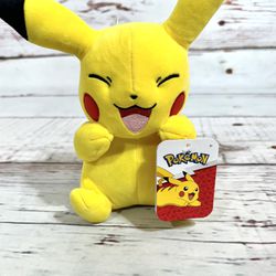 Official Licensed Pokemon Pikachu Plush Stuffed Doll Authentic Collection 8"