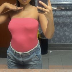 Pink Tube Bodysuit 