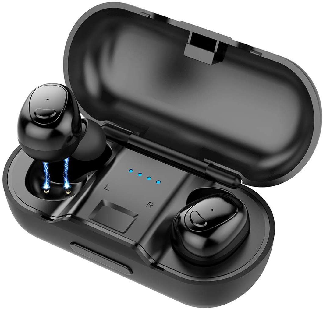 Gaekce Wireless Earbuds Bluetooth 5.0 Headphones Portable Charging Case Mic