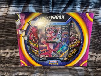 Pokémon TCG Hoopa V Box Factory Sealed 4 Booster Packs Promo Oversized Card