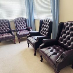 Office Star Leather Chairs 