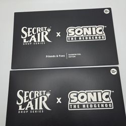 MTG Secret Lair x Sonic Friends And & Foes Rainbow Foil AND NON Foil Sealed