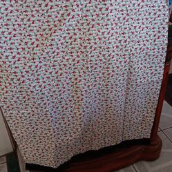  Cute N New 1 Set Curtains Cherries  Design.. 4 Loops.. 54x30