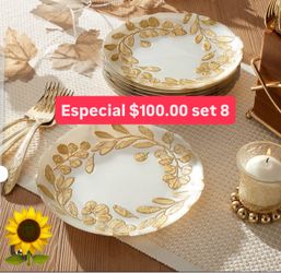 Nuevos Platos Medianos $50.00 Especial De Cristal Nacarados Para Ensaladas Postres Pastel Fruta Princess House Ventas Finales