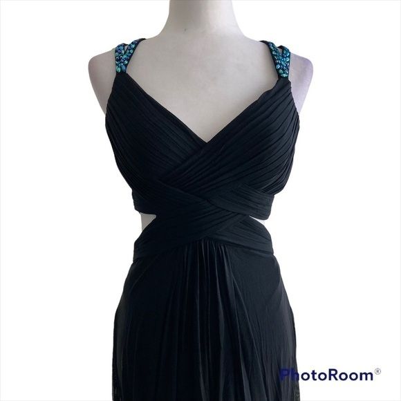 The Perfect Dress Long Black Cut Out Formal Party Dress 