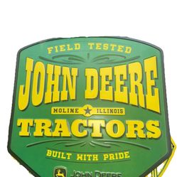 John Deere Tractor Sign Parts Service Equipment Vintage Style Wall Decor Toy