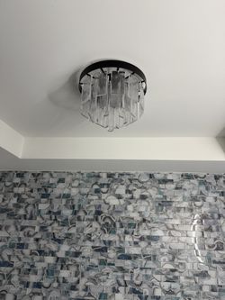 3 Light Semi Flush Chandelier 