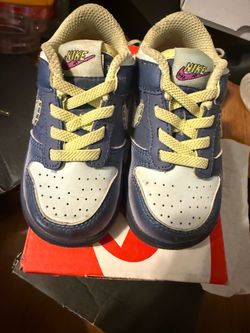 Nike Kids Low-Top Sneakers Blue and White