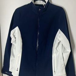  NWT Callaway white and blue Women's Jacket Coat Size Medium, New with tags