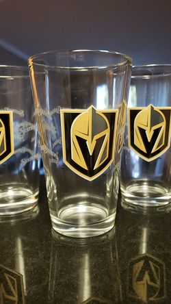 Golden Knights glasses