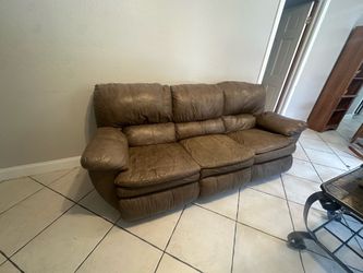 Leather couch