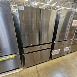French Style Refrigerator Samsung Bespoke 36 Inch Stainless