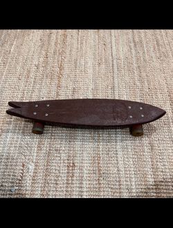 Free Former 24” Cruiser Skateboard Brown Plastic Complete Retro Penny Style