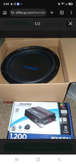 Jenson 2 subwoofer and 1 amp