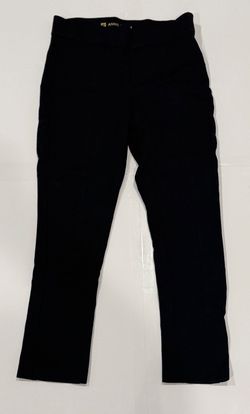 Anne Klein Black Straight-Leg Pants