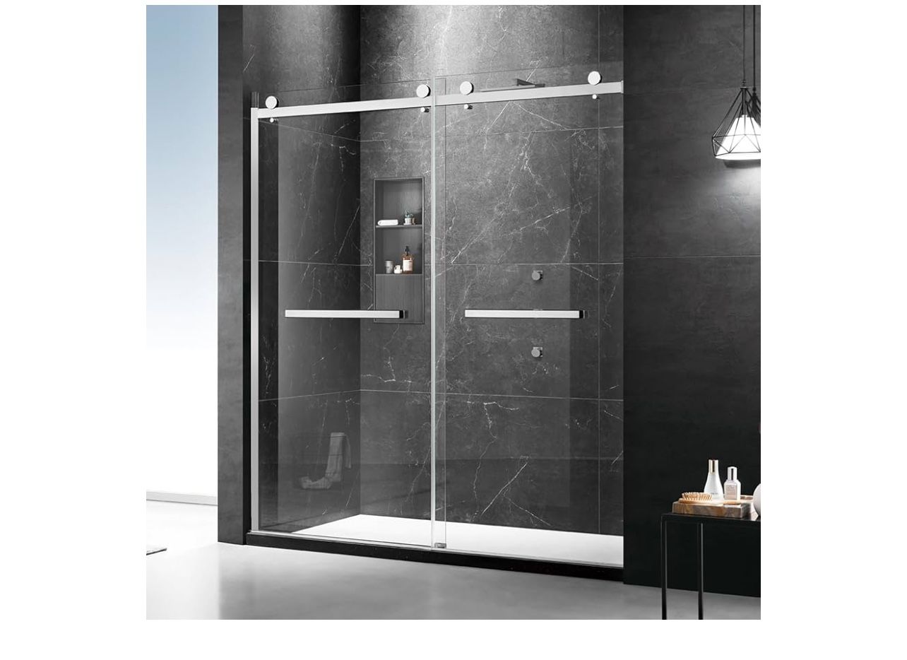 Milano Double Sliding Shower Door, 48 in.W x 74 in.
