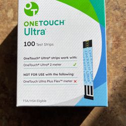 3 BOXES-ONE TOUCH ULTRA TEST STRIPS-100 COUNT  PER  PKG - 300 TOTAL 