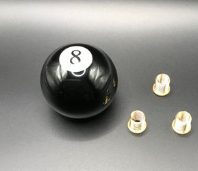 🎱 Universal 8-Ball Gear Shift Knob with Threaded Adapters
