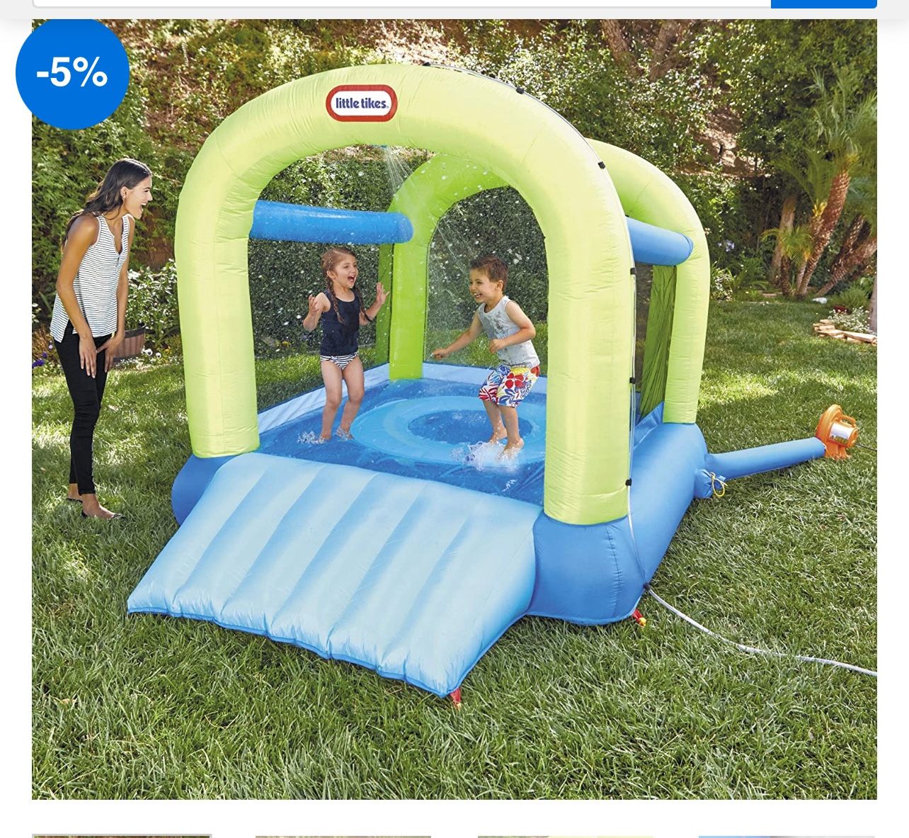 Little Tikes Splash n' Spray Indoor/Outdoor 2-in-1 / Bounce House 