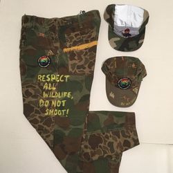 Polo Sportsman camo pants, 34, 36 ( hat not included)