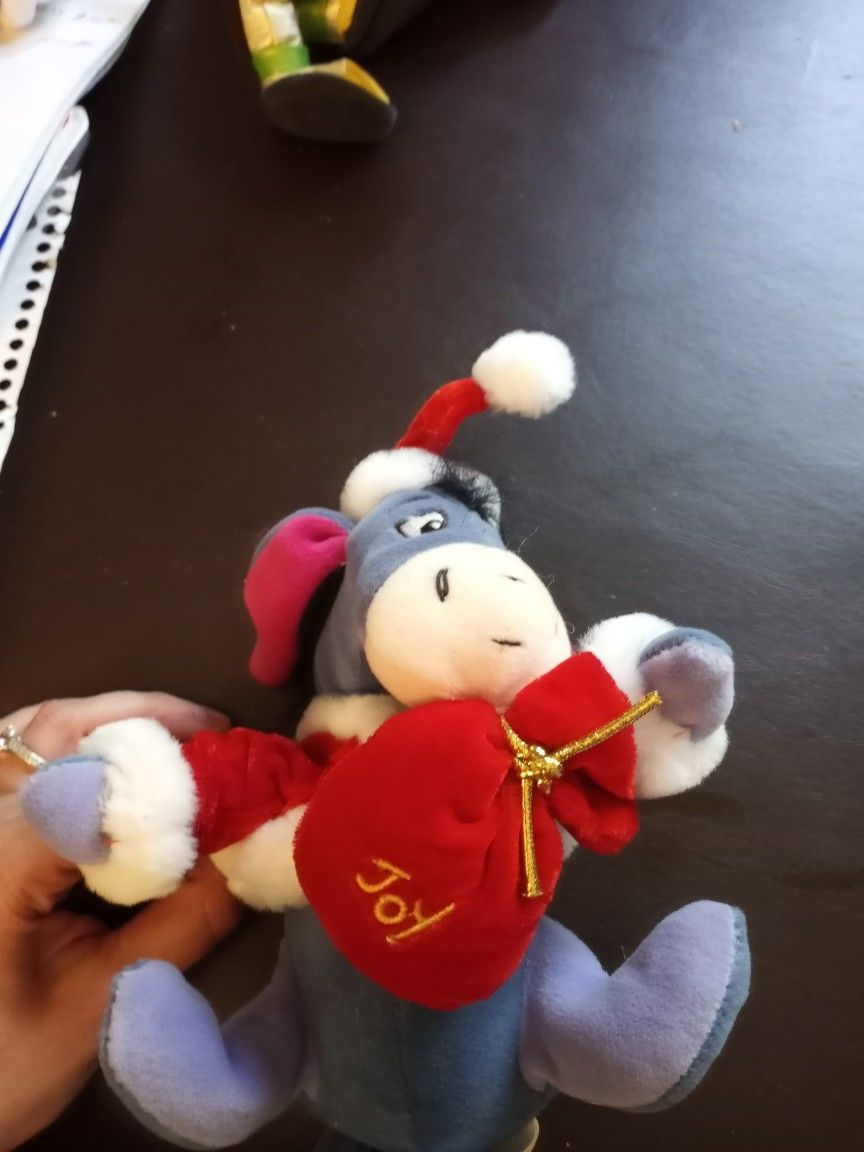 Disney Santa Eeyore Stuffed Animal Plush