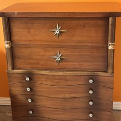 Mid-Century Modern Harmony House "Atomic" Tallboy Dresser