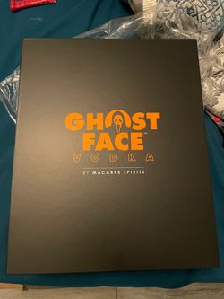 GHOST FACE VODKA KILLER COLLECTION BOX SET EMPTY BOTTLE Blood Orange Flask NEW
