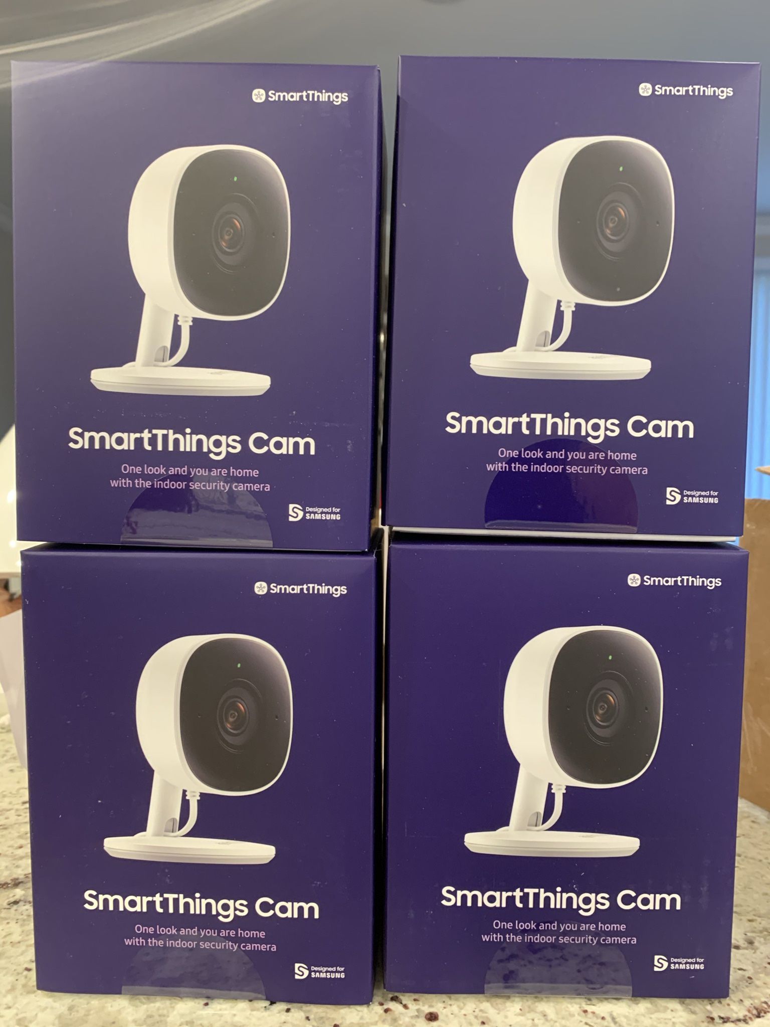 Smartthings Samsung Indoor Security Cameras Samsung SmartThings Indoor  Security Camera (GP U999COVLBDA), 1080P