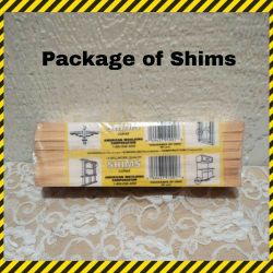NEW 7PC PACK OF 8" WOOD SHIMS
