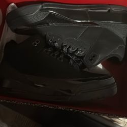 Jordan 3 Black Cat size 9.5