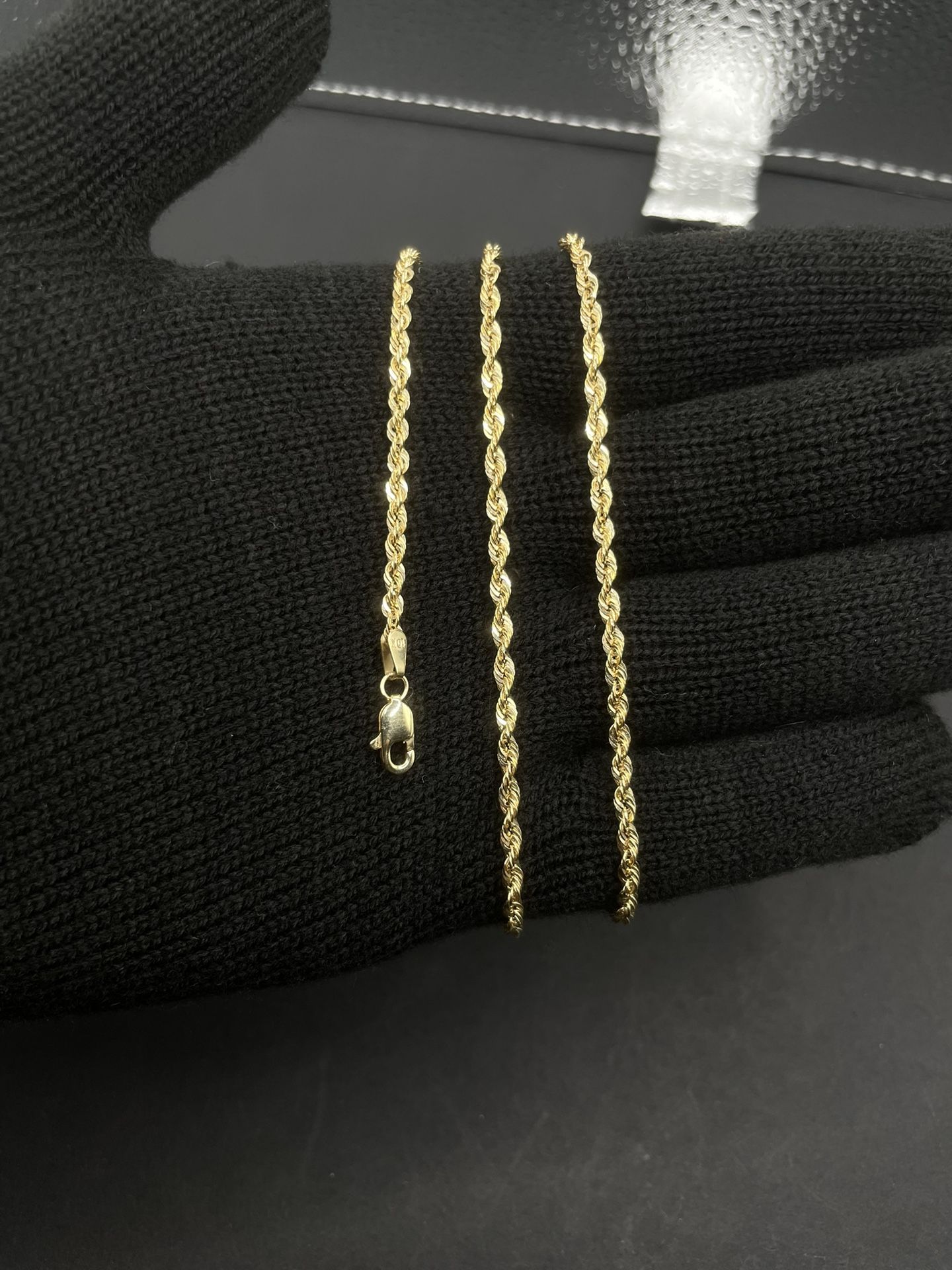 10K Gold Rope Chain (3MM) (20Inches)