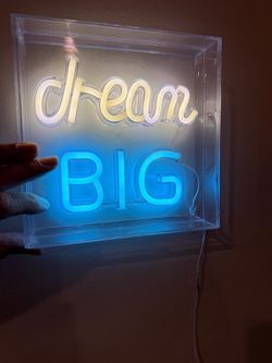 Dream BIG neon sign