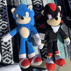 Sonic And Shadow The Hedgehog Movie Stuff Animals Bundle