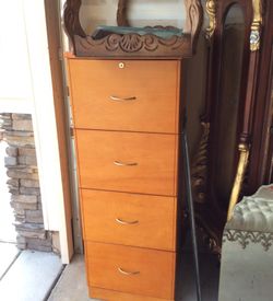 Very nice wood file cabinet