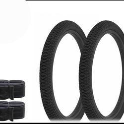 AltaLine BMX BICYCLE FREESTYLE X-PERFORMER TIRES 20" x 1.95" W/TUBES  ** BLACK